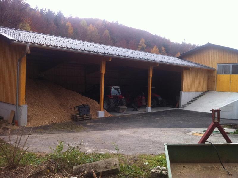 Landwirtschaftlicher Zubau für Futtermittel